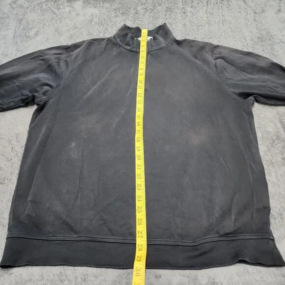 PETER MILLAR Men's 1/4 Zip Pullover Black Sweater Size L - Picture 7 of 14